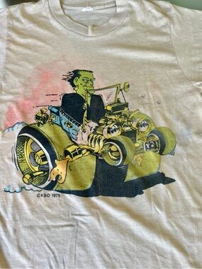 1975 HOT ROD Frankstein Daddy by Ed Roth KSO - RARE 1 of a kind T shirt